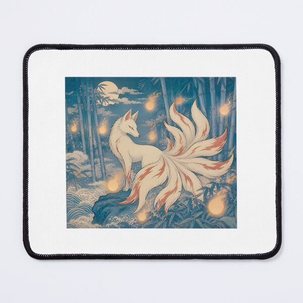 Item preview, Kitsune Foxfire Clearing Vintage Traditional Japanese Ukiyoe Woodblock Print Style LIMITED EDITION designed and sold by Geraldo Gonzalez.