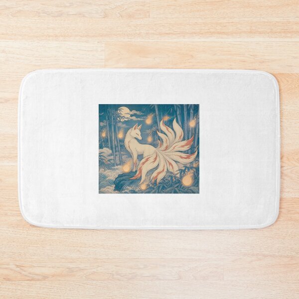 Item preview, Kitsune Foxfire Clearing Vintage Traditional Japanese Ukiyoe Woodblock Print Style LIMITED EDITION designed and sold by Geraldo Gonzalez.