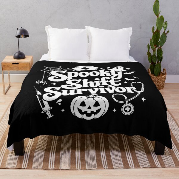 Item preview, NURSE HALLOWEEN spooky shift survivor designed and sold by YNELENT.