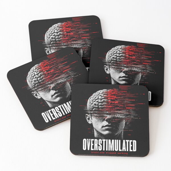 Item preview, Overstimulated Glitch Burnout Brain designed and sold by Airmiro.