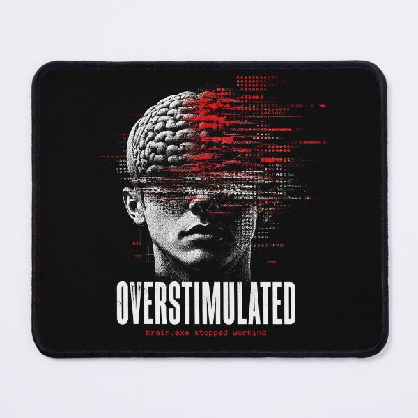 Item preview, Overstimulated Glitch Burnout Brain designed and sold by Airmiro.