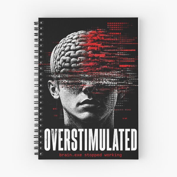 Item preview, Overstimulated Glitch Burnout Brain designed and sold by Airmiro.