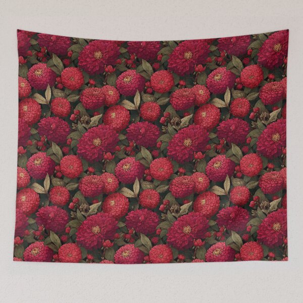 Item preview, Colorful Zinnia Floral  - Flower Garden Pattern - Bridal Shower Gifts designed and sold by RoyalStarsPatts.