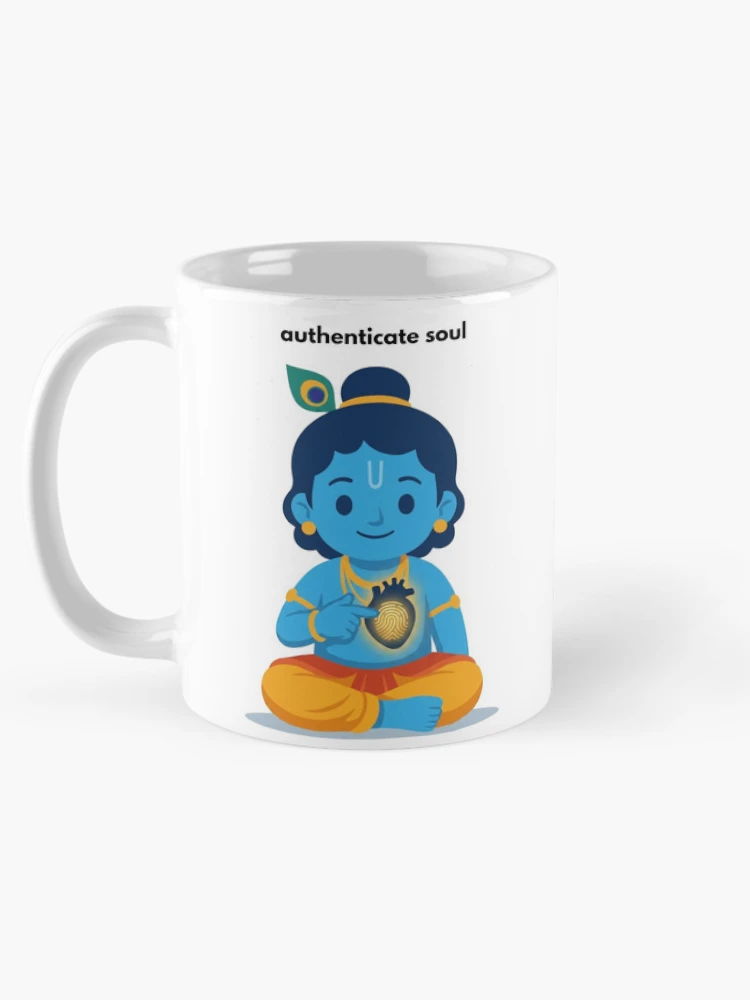Thumbnail 5 of 6, Coffee Mug, authenticate soul | Developer Sticker | Programming Tech Humor designed and sold by BhaktiByte.