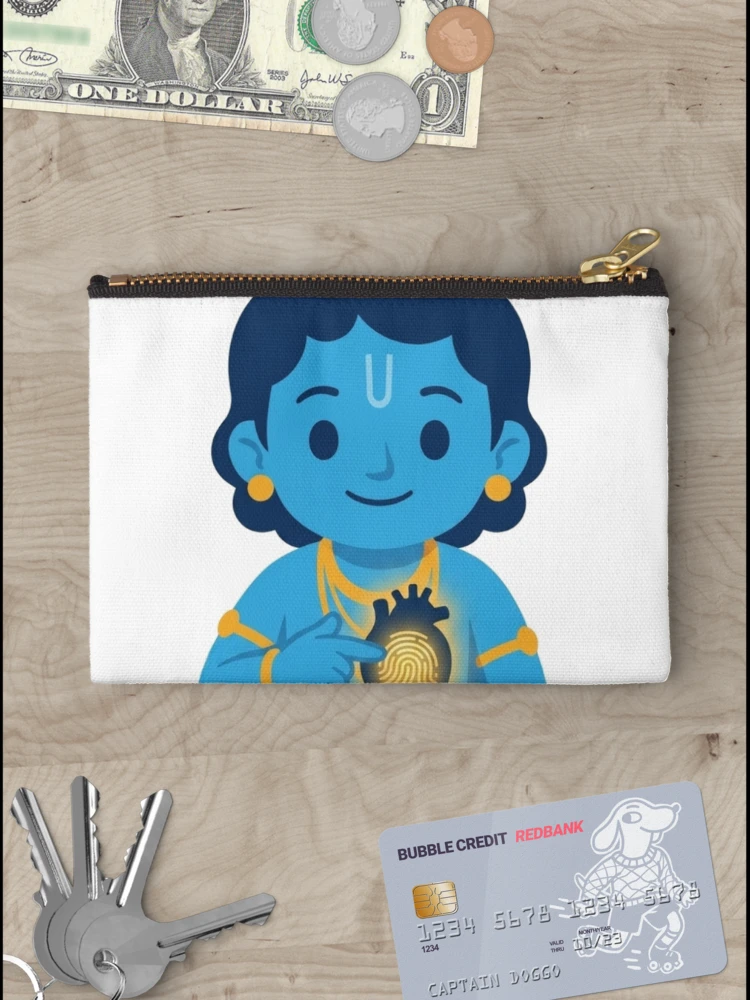 Thumbnail 3 of 4, Zipper Pouch, authenticate soul | Developer Sticker | Programming Tech Humor designed and sold by BhaktiByte.
