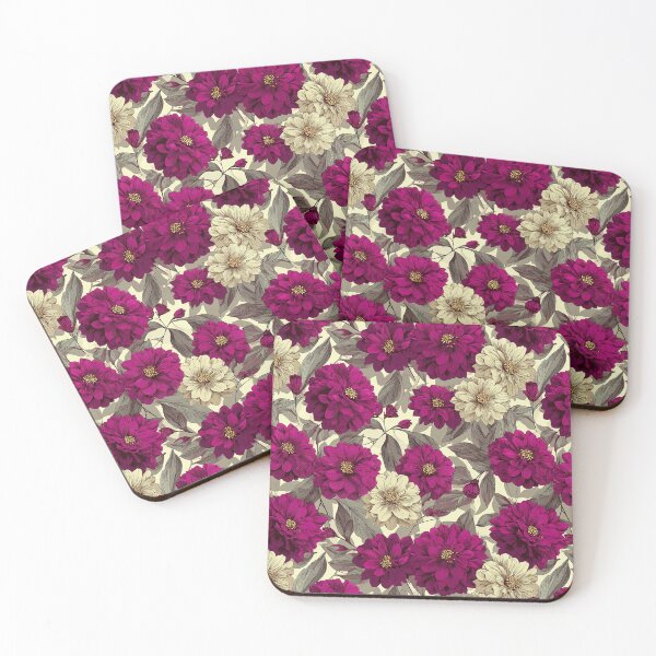 Item preview, Trendy Zinnia Flower - Tropical Flower Pattern - Christmas Gift Baskets designed and sold by RoyalStarsPatts.