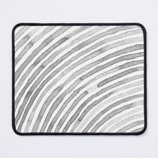Item preview, Monochrome concentric waves in soft gray watercolor designed and sold by studioanalog.