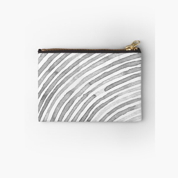 Item preview, Monochrome concentric waves in soft gray watercolor designed and sold by studioanalog.