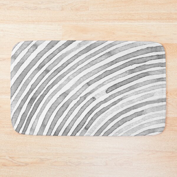Item preview, Monochrome concentric waves in soft gray watercolor designed and sold by studioanalog.