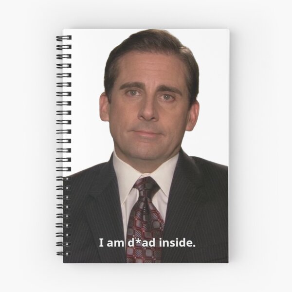 Artikelvorschau, Michael Scott Humor | Ich bin innerlich tot | Das Büro entworfen und verkauft von Ferne Reacts.