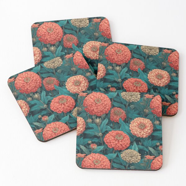 Item preview, Trendy Zinnia  - Botanical Garden Pattern - Christmas Gift Ideas designed and sold by RoyalStarsPatts.