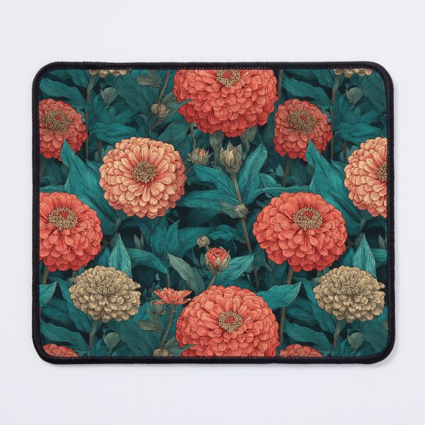 Item preview, Trendy Zinnia  - Botanical Garden Pattern - Christmas Gift Ideas designed and sold by RoyalStarsPatts.