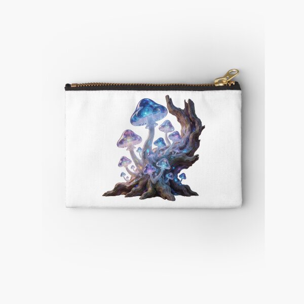 Item preview, Enchanted Blue Mushroom Tree – Magical Woodland Sticker designed and sold by AillustriaAK.