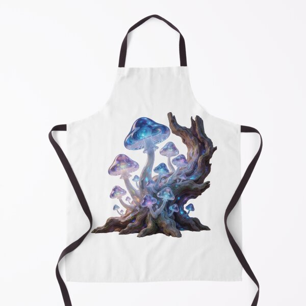 Artikelvorschau, Enchanted Blue Mushroom Tree – Magical Woodland Sticker entworfen und verkauft von AillustriaAK.