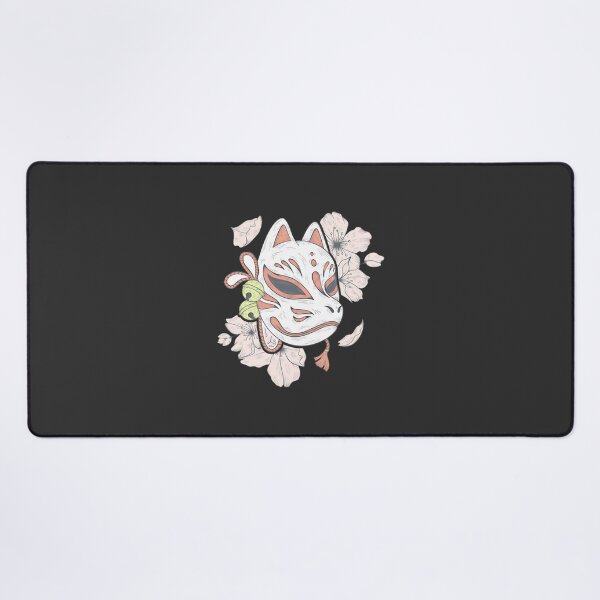 Item preview, Sakura Kitsune Mask Japanese Folklore Aesthetic Anime Fox Spirit Art LIMITED EDITION designed and sold by Geraldo Gonzalez.