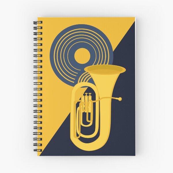 Item preview, Golden Tuba & Rhythm | Bauhaus Music Art | Mid Century Modern Brass Instrument Decor | Geometric Tuba Print designed and sold by Studio pod Burom.