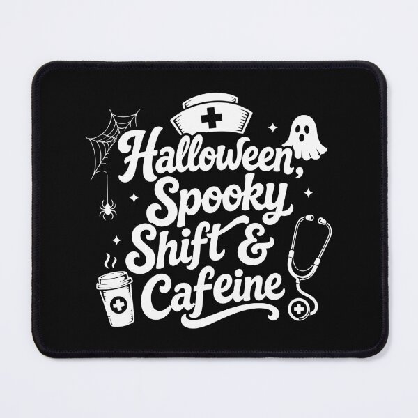 Item preview, NURSE HALLOWEEN halloween, spooky shift & caffeine designed and sold by YNELENT.