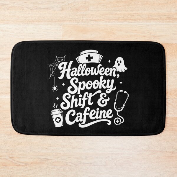 Item preview, NURSE HALLOWEEN halloween, spooky shift & caffeine designed and sold by YNELENT.