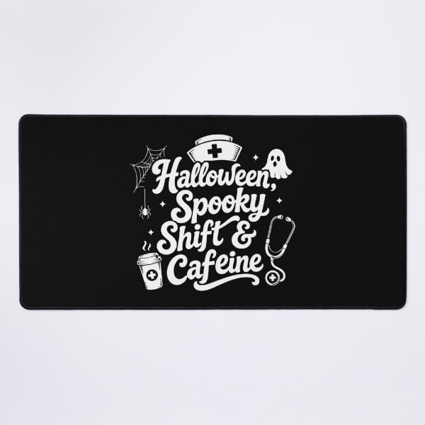 Item preview, NURSE HALLOWEEN halloween, spooky shift & caffeine designed and sold by YNELENT.