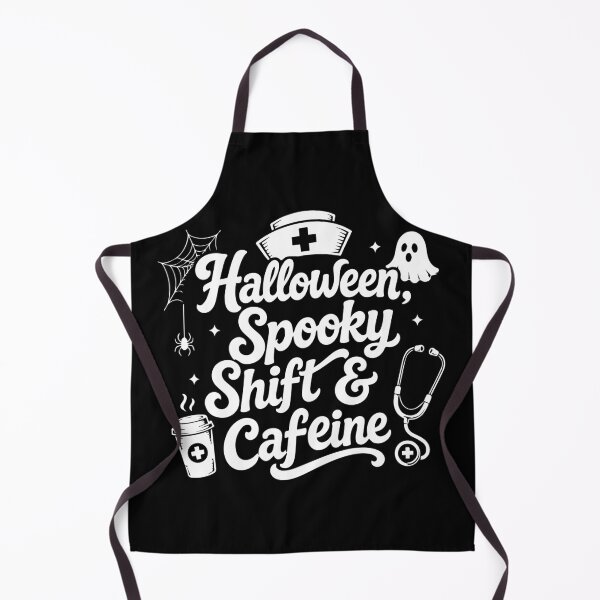 Item preview, NURSE HALLOWEEN halloween, spooky shift & caffeine designed and sold by YNELENT.