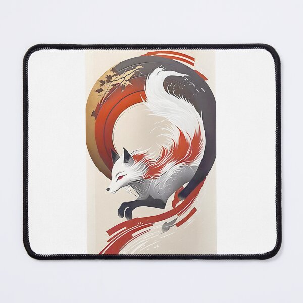 Item preview, Kitsune Fox Japanese Folklore Art – Mythical Nine Tailed Spirit Graphic PERFECT GIFT FOR YOU AND FRIENDS designed and sold by Geraldo Gonzalez.