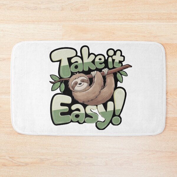 Item preview, Take It Easy Sloth – Cute Relaxing Animal Quote designed and sold by 4U---Store.