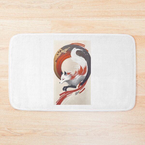 Item preview, Kitsune Fox Japanese Folklore Art – Mythical Nine Tailed Spirit Graphic PERFECT GIFT FOR YOU AND FRIENDS designed and sold by Geraldo Gonzalez.