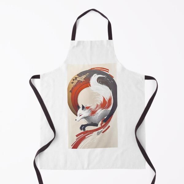 Item preview, Kitsune Fox Japanese Folklore Art – Mythical Nine Tailed Spirit Graphic PERFECT GIFT FOR YOU AND FRIENDS designed and sold by Geraldo Gonzalez.