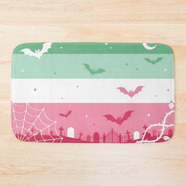 Item preview, Spooky Abrosexual Pride Flag Halloween Graveyard Bats Aesthetic designed and sold by Travelslightly.