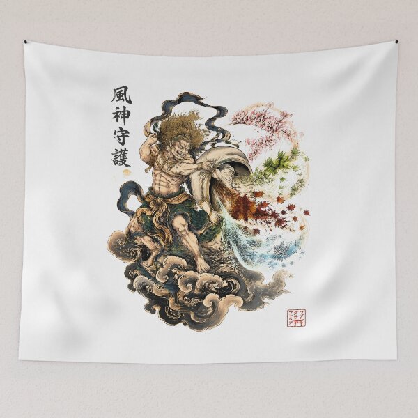 Item preview, Fujin – Tempest Guardian | Japanese Wind God Art designed and sold by kaxymax.