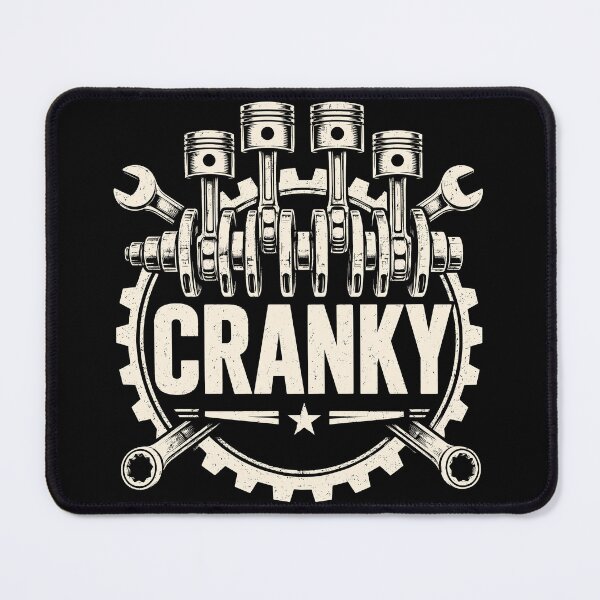 Item preview, Funny Cranky Mechanic Car Engine Garage Auto Repair Humor designed and sold by Portes-Ruty.