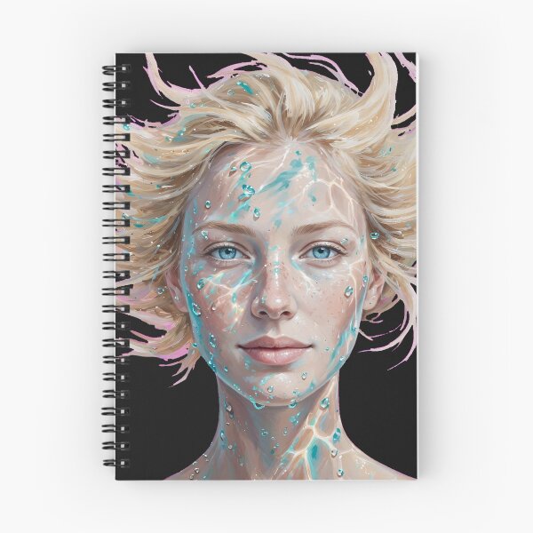 Item preview, Nordic Water Nymph - Blonde Aqua Beauty Portrait designed and sold by Surviving Monday Club.