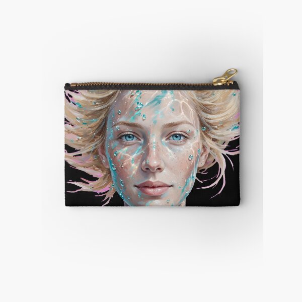 Item preview, Nordic Water Nymph - Blonde Aqua Beauty Portrait designed and sold by Surviving Monday Club.