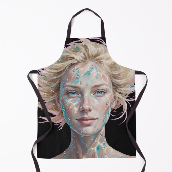 Item preview, Nordic Water Nymph - Blonde Aqua Beauty Portrait designed and sold by Surviving Monday Club.
