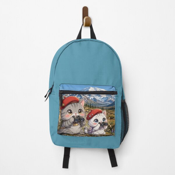 Item preview, Junior and Freda at Mount Denali Alaska - Explorer Cats Hiking designed and sold by MAISON SYLVIE.