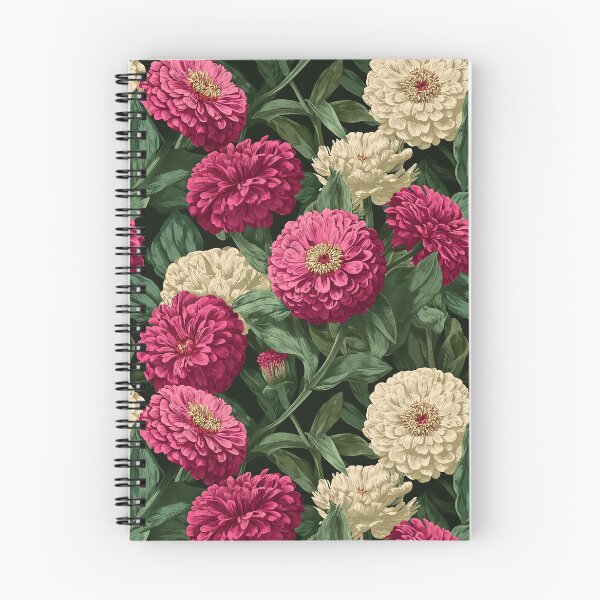 Item preview, Edgy Zinnia Floral  - Birthday Flower Pattern - Christmas Gifts For Boyfriend designed and sold by RoyalStarsPatts.