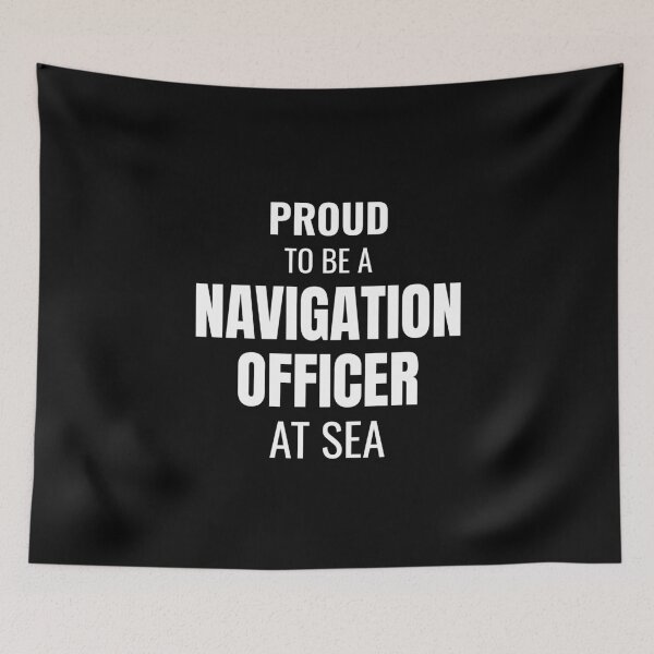 Item preview, Proud to be a Navigation Officer at Sea (White) designed and sold by ShipCrewNation.