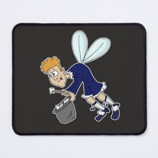 Item preview, Tooth Fairy Guy Sticker | Sarcastic Dental Fairy Cartoon designed and sold by MyxaART.