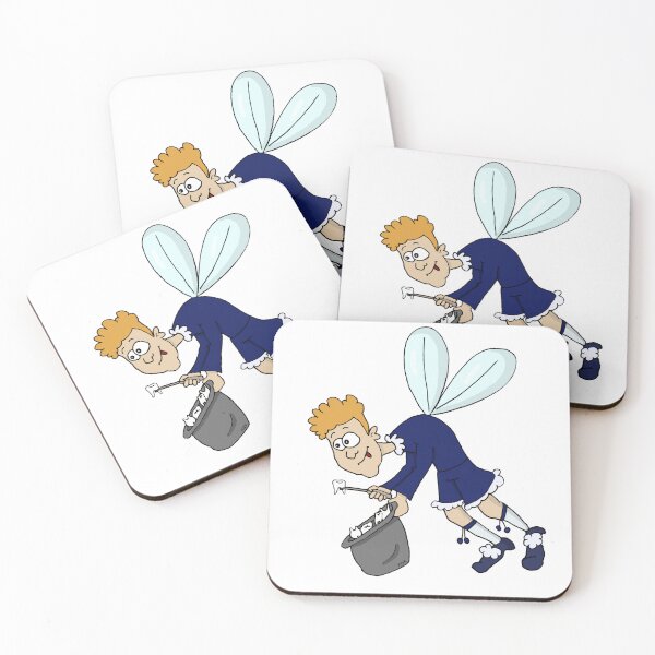 Item preview, Tooth Fairy Guy Sticker | Sarcastic Dental Fairy Cartoon designed and sold by MyxaART.