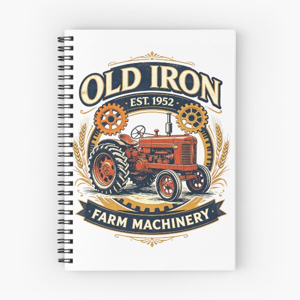 Item preview, Old Iron Farm Machinery Vintage Tractor Emblem designed and sold by Mahilis.