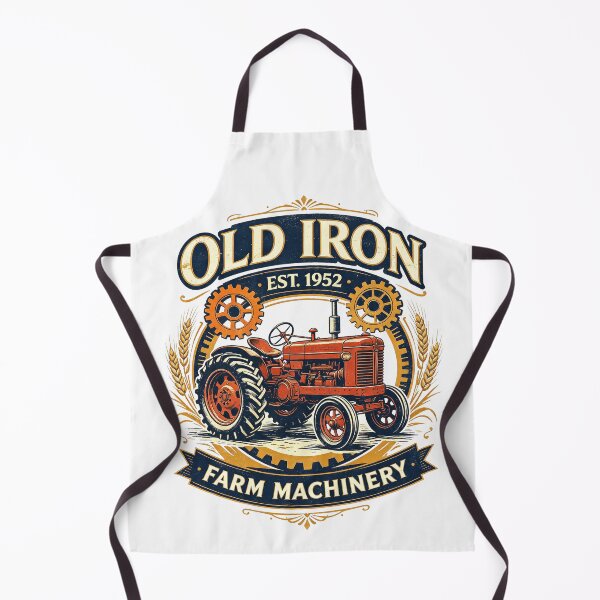 Item preview, Old Iron Farm Machinery Vintage Tractor Emblem designed and sold by Mahilis.