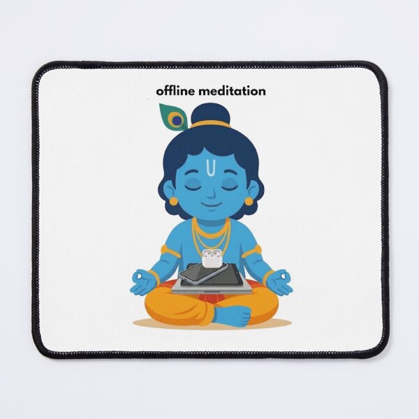 Item preview, offline meditation | Developer Sticker | Digital Detox Tech Humor designed and sold by BhaktiByte.