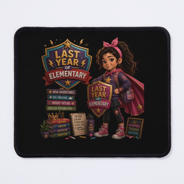 Item preview, First Day of My Last Year in Elementary ,Future Hero Last Year Of Elementary School Girl Superhero Shield designed and sold by Crystal-Tree.