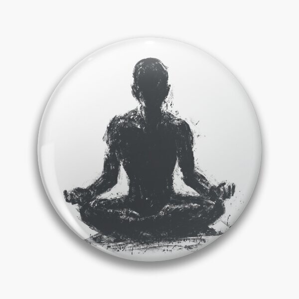 Item preview, Meditation Lotus Silhouette Dark Texture Art Poster designed and sold by drTerrens.