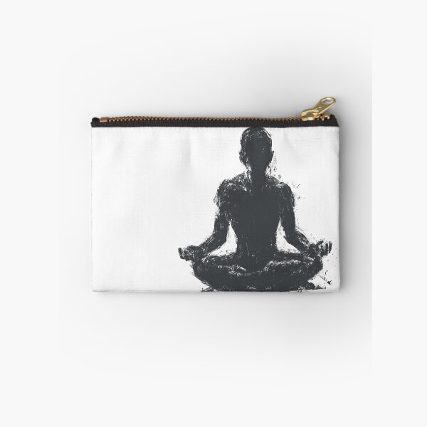 Item preview, Meditation Lotus Silhouette Dark Texture Art Poster designed and sold by drTerrens.