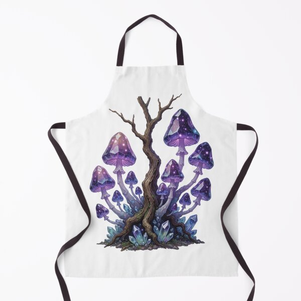 Item preview, Purple Enchanted Mushrooms – Dark Fairycore Forest Sticker designed and sold by AillustriaAK.