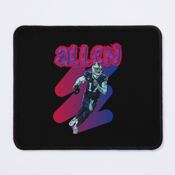 Item preview, ALLEN Number 17 Football Player Running Scramble Action designed and sold by KariaHartmann.