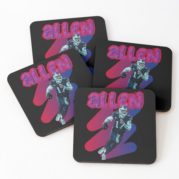 Item preview, ALLEN Number 17 Football Player Running Scramble Action designed and sold by KariaHartmann.