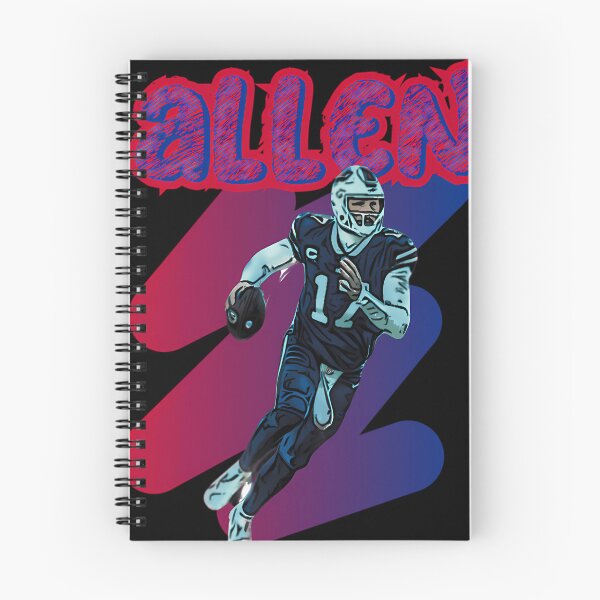 Item preview, ALLEN Number 17 Football Player Running Scramble Action designed and sold by KariaHartmann.