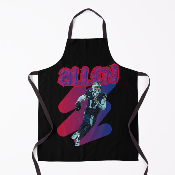 Item preview, ALLEN Number 17 Football Player Running Scramble Action designed and sold by KariaHartmann.